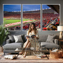 Wisconsin Badgers Football Team Print - Madison Camp Randall