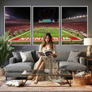 Wisconsin Badgers Football Team Print Canvas- Madison Camp
