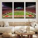 Wisconsin Badgers Football Team Print Canvas- Madison Camp