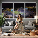 Duke University Blue Devils Football Print Canvas - Durham