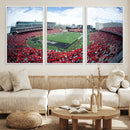 Cincinnati Bearcats Football Team Print - Nippert Stadium Wall Art Canvas Print