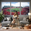 Cincinnati Bearcats Football Team Print - Nippert Stadium Wall Art Canvas Print