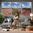 Oklahoma State Cowboys Football Team Print - Stillwater