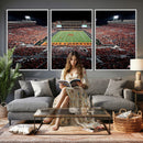 Oklahoma State Cowboys Canvas Print, Football Team Print -