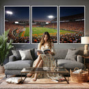 Clemson University Tigers Art Print, Football Team Print -