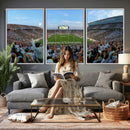 Michigan State Spartans Football Team Art Print - East
