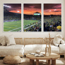 Eugene Autzen Stadium Canvas Wall Art Print – Sunset Over