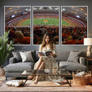 Syracuse University Orange Football Canvas Print, Football