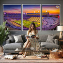 The Louisiana State University Tigers Football Team Print -