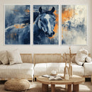 Abstract Blue Horse Wall Art Print Canvas | Horse Wall Art by MyGreatCanvas | Canvas Wall Art Prints | Photo Prints & Wall Decor