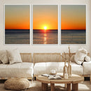 Golden Horizon Sunset Over Ocean Wall Art Canvas Print – by MyGreatCanvas | Canvas Wall Art Prints | Photo Prints & Wall Decor
