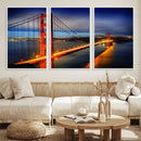 Large Wall Art San Francisco Canvas Print - Wonderful Golden