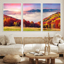 Autumn Mountain Foggy Landscape Wall Art Canvas Print | by MyGreatCanvas | Canvas Wall Art Prints | Photo Prints & Wall Decor
