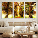 Sunshine in Forest and Trees Wall Art Canvas Print by MyGreatCanvas | Canvas Wall Art Prints | Photo Prints & Wall Decor