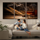 Whiskey and Cigar Wall Art Canvas Print by MyGreatCanvas | Canvas Wall Art Prints | Photo Prints & Wall Decor