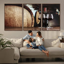 Wine and Barrel Wall Art Canvas Print by MyGreatCanvas | Canvas Wall Art Prints | Photo Prints & Wall Decor