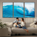 Big Ocean Surfing Wave Wall Art Canvas Print by MyGreatCanvas | Canvas Wall Art Prints | Photo Prints & Wall Decor