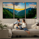 Green Forest Wall Art Canvas Print