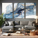 Abstract Art Print - Blue Abstract Canvas Wall Art Print by MyGreatCanvas | Canvas Wall Art Prints | Photo Prints & Wall Decor