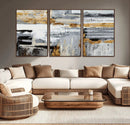 Abstract Painting Canvas Wall Art Print Paint Drip Art Brush