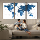 World Map Canvas Print – Framed Detailed Map of the World by MyGreatCanvas | Canvas Wall Art Prints | Photo Prints & Wall Decor