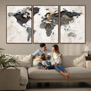Abstract Map Printing - Modern World Map Canvas Wall Art for by MyGreatCanvas | Canvas Wall Art Prints | Photo Prints & Wall Decor