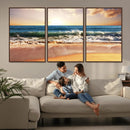 Serene Beach Path Canvas Art, Giclee Canvas Print with