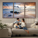 Serene Weather On The Beach Wall Art Canvas Print