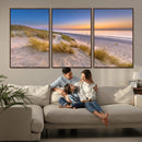 Sunrise On The Beach Wall Art Canvas Print
