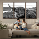 Longhorn Steer Canvas Print Wall Art, Highland Cow Canvas by MyGreatCanvas | Canvas Wall Art Prints | Photo Prints & Wall Decor