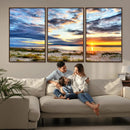 Sunset On The Ocean Wall Art Canvas Print by MyGreatCanvas | Canvas Wall Art Prints | Photo Prints & Wall Decor