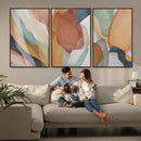 Boho Wall Art Canvas Print Set, Watercolor Boho Wall Art
