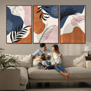 Boho Wall Art Canvas Print Set Mid-Century Prints Bohemian