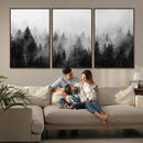 Fogy Forest Canvas Wall Art Print - Mountain Wall Art with