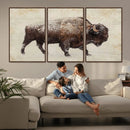 Buffalo Wall Art, Western Bison Canvas Print, Rustic Buffalo by MyGreatCanvas | Canvas Wall Art Prints | Photo Prints & Wall Decor