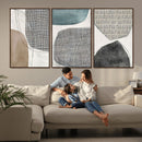 Canvas Print Wall Art Abstract Art Boho, Framed Boho Decor