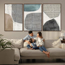 Canvas Print Wall Art Abstract Art Boho, Framed Boho Decor