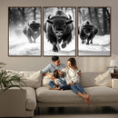 Buffalo Wall Art Canvas Print, Bison Family Wall Art Canvas by MyGreatCanvas | Canvas Wall Art Prints | Photo Prints & Wall Decor