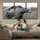 Bear and Cub Wall Art Canvas | 399 Bear Cub