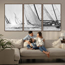 Yacht Sailboat Regatta Canvas Wall Art Canvas Print