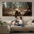 Jesus Lost Lamb Canvas Wall Art – Heartwarming Woodland by MyGreatCanvas | Canvas Wall Art Prints | Photo Prints & Wall Decor
