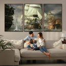 Pirate Ship War Wall Art Canvas Print by MyGreatCanvas | Canvas Wall Art Prints | Photo Prints & Wall Decor