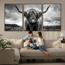 Scottish Cow Wall Art Canvas Print | Longhorn Wall Art | by MyGreatCanvas | Canvas Wall Art Prints | Photo Prints & Wall Decor