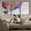 Don't Look Up Movie Canvas Wall Art - Vibrant Floating House