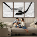 Winter Ice Hockey Sport Canvas Wall Art Print - Hockey Wall by MyGreatCanvas | Canvas Wall Art Prints | Photo Prints & Wall Decor