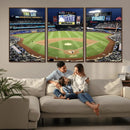 Citi Field Wall Art Print | 3-Panel New York Mets Baseball by MyGreatCanvas | Canvas Wall Art Prints | Photo Prints & Wall Decor