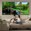 Augusta National Golf Club Wall Art - Panoramic Bridge & by MyGreatCanvas | Canvas Wall Art Prints | Photo Prints & Wall Decor