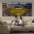 Yankee Stadium New York Wall Art Print | 3-Panel Canvas