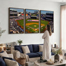 Yankee Stadium New York Wall Art Print | 3-Panel Canvas