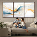 Decorative Turquoise Abstract Wave Wall Art Canvas Print by MyGreatCanvas | Canvas Wall Art Prints | Photo Prints & Wall Decor